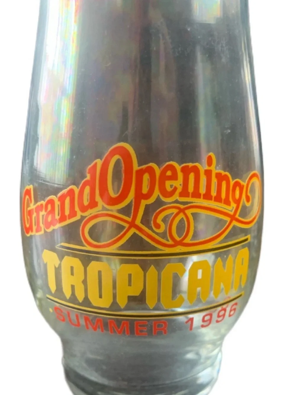 Vintage Tropicana Hotel Casino Atlantic City Grand Opening Hurricane Glass Lot